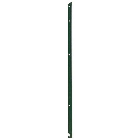 Filiac – Piquet de clôture simple en T plastifié vert 0,75 m – Acier galvanisé – Section 30 x 30 mm – Résistant à la corrosion