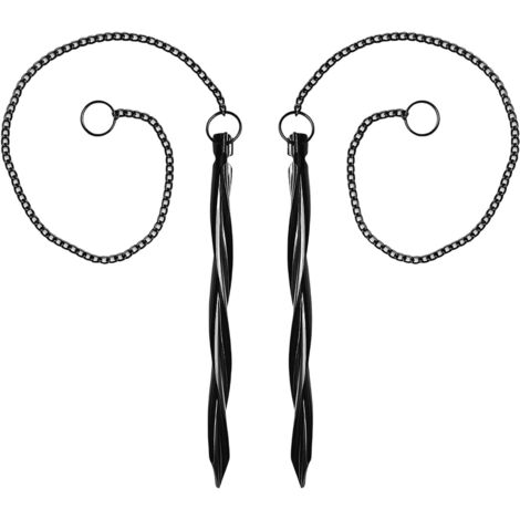 Piquet pour Chaîne de Pluie Accessoires pour Système de Drainage,2 Pièces