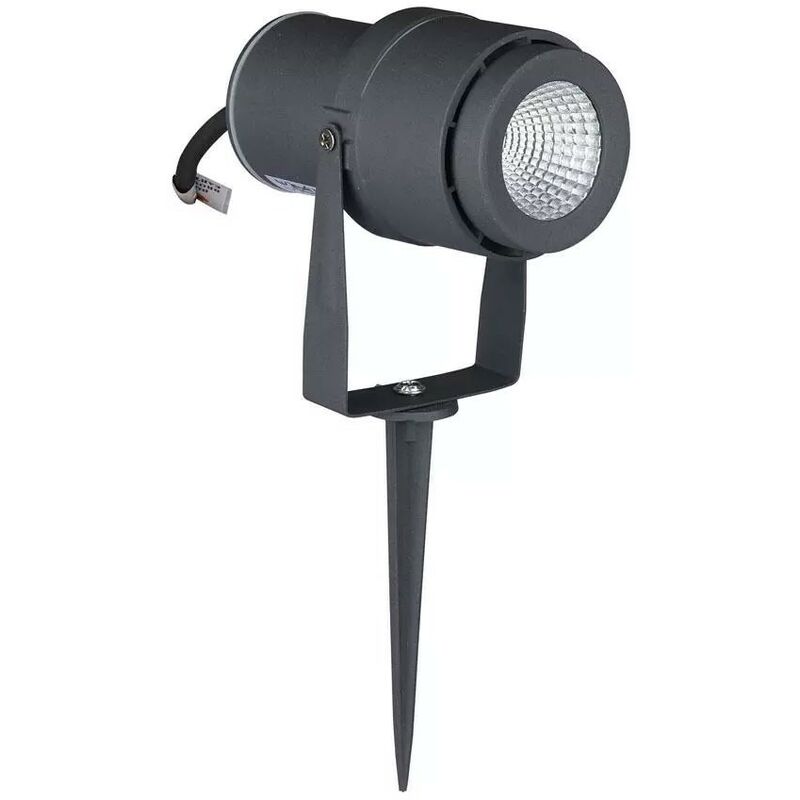 

V-tac - Foco de jardín Estaca Verde con iluminación LED 12W Gris caja 720 LM