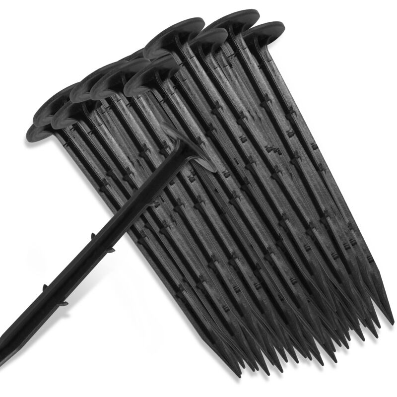 Einfeben - Piquets d'ancrage au sol 16cm, 200 pièces, Ø5 mm, Piquets de fixation en plastique, piquet de tente, clou de sol