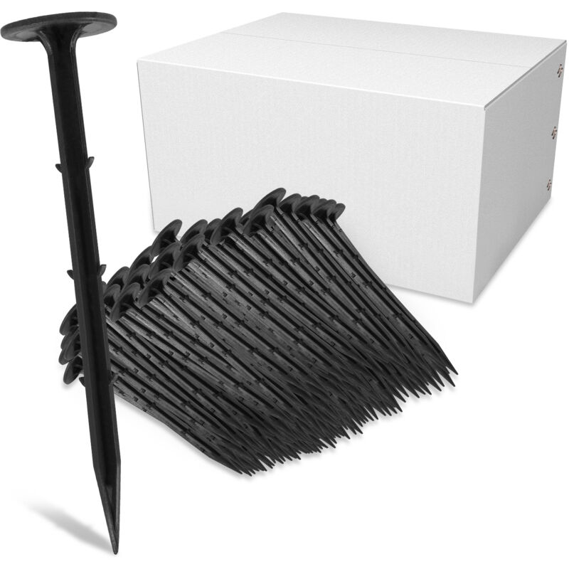 Swanew - Piquets d'ancrage au sol 16cm, 200 pièces, Ø5 mm, Piquets de fixation en plastique, piquet de tente, clou de sol