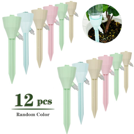 Piquets d'Arrosage Automatiques - Kit de 12, Système d'Irrigation Abs