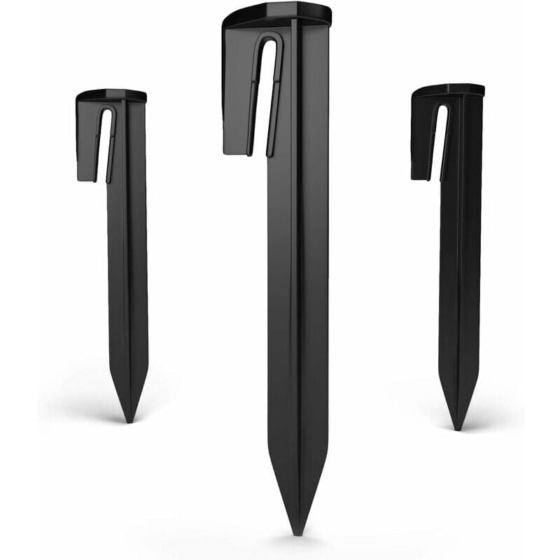 Piquets de fixation pour des câbles de délimitation de tondeuse robotisée 100x crochets fixation sûre du câble périphérique dans le jardin crochets