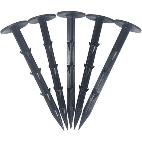 Piquets de fixation robustes 11 cm pour bâches, filets et toiles de paillage (lot de 30), idéal jardin et aménagement paysager
