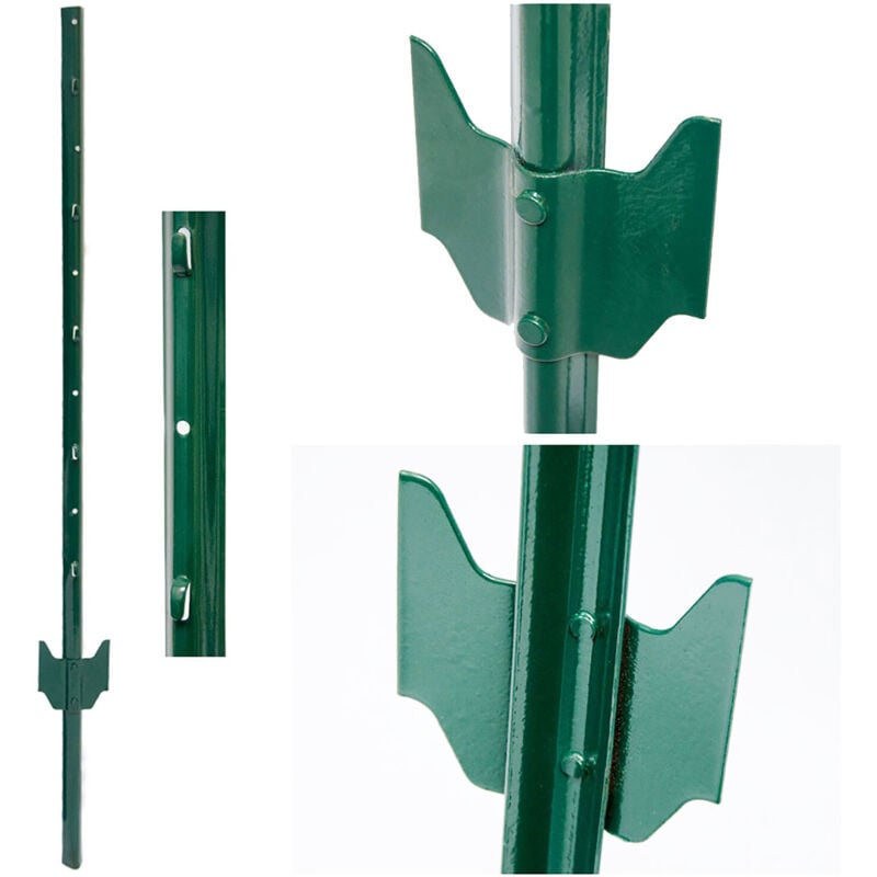 PIQUETS de métal pour soutenir grillages pour jardin | Hauteur 105 cm