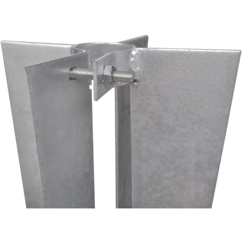 Vidaxl - inlife Piquets de poteau de clôture 2 pcs Acier