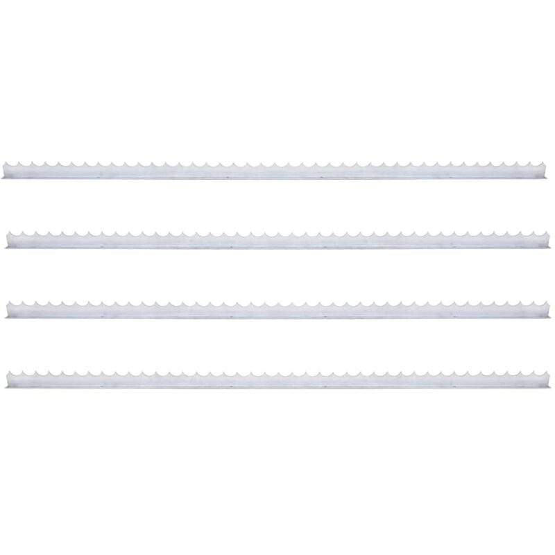 Piquets muraux 4 pcs 1 m Acier galvanisé