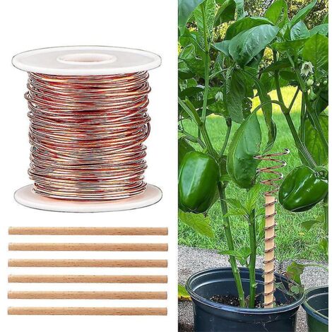 piquets Pour Plantes D'lectroculture En Fil De Cuivre, Fil De Cuivre Pour L'lectroculture De Plantes De Jardin Et De Lgumes Applicables L'horticu
