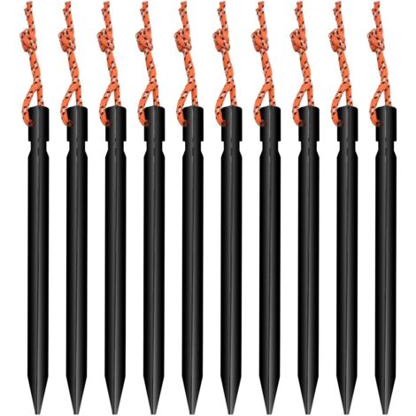 Piquets Tente, 18cm Sardines Piquet De Tente Camping, Piquet De Fixation Pour Bache, Camping, Randonnée, Voyage -10pcs