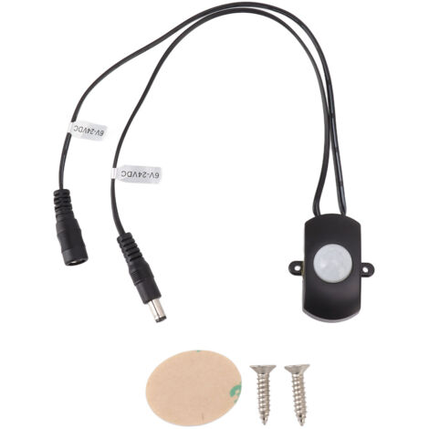 PIR-Bewegungsmelder, 120° Mini-Infrarotsensor für LED-Streifen und Sicherheitssysteme, 6–24 V DC