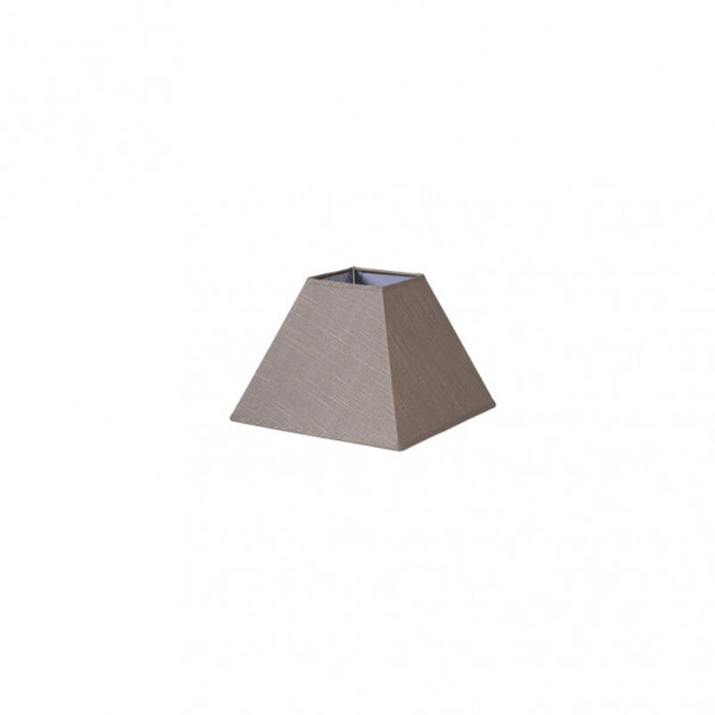 Tenorio abat-jour pyramide e27 lin gris 20dx10dx15h