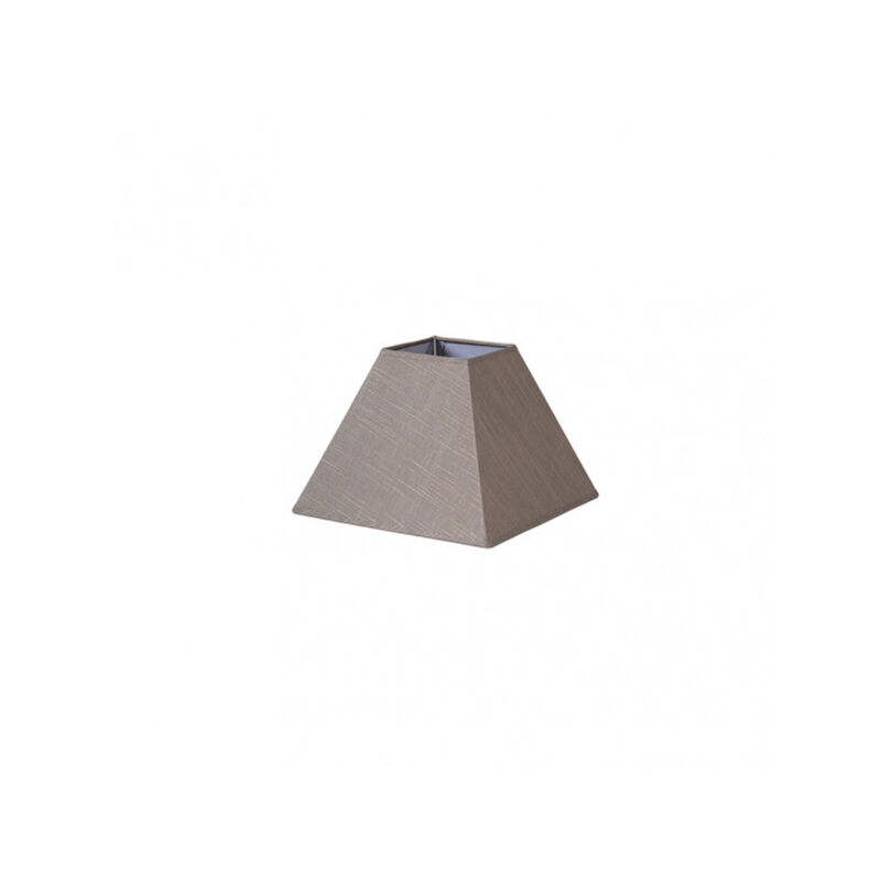 Tenorio abat-jour pyramide e27 lin gris 25dx11dx18h
