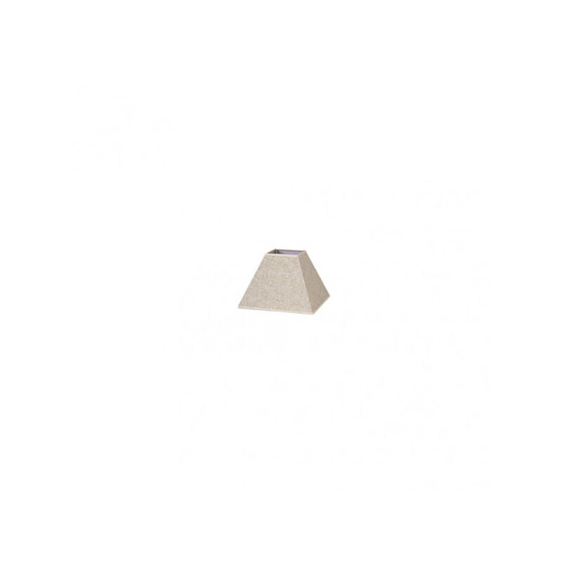 Tenorio abat-jour pyramidal avec pince en lin beige 12dx7dx10h