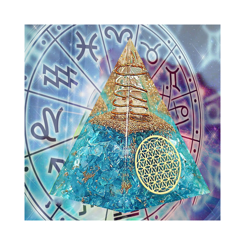 Piramide di Ogan naturale 3D pietra schiacciata