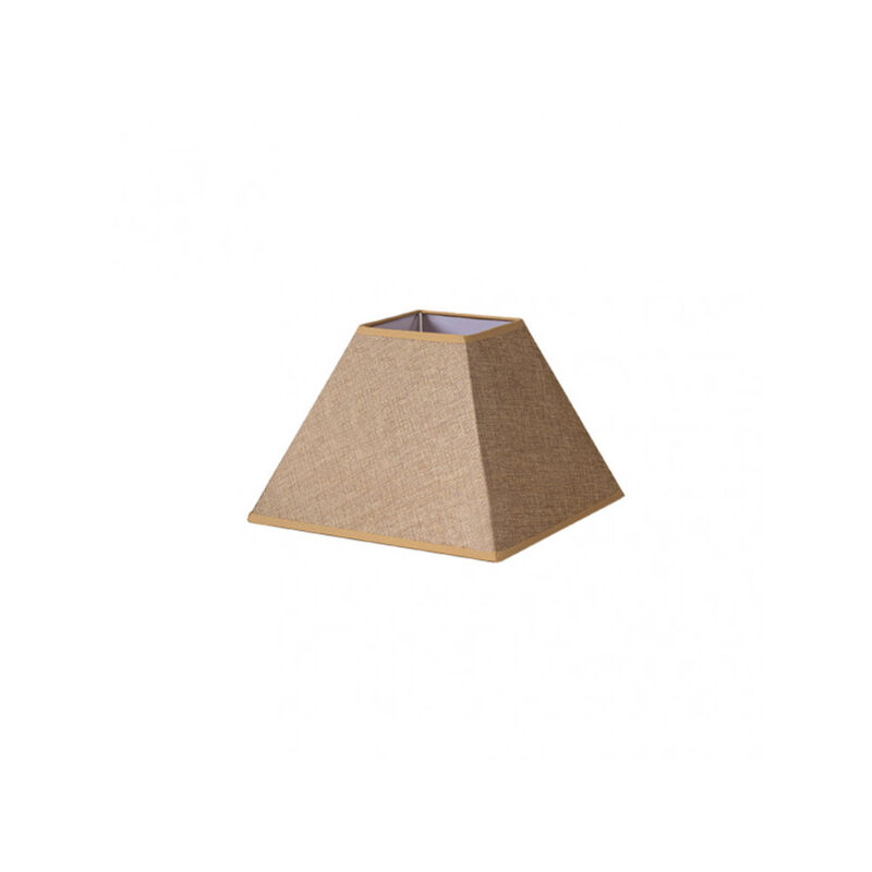Abat-jour pyramide divos e27 marron 30dx13dx22h saco-yute