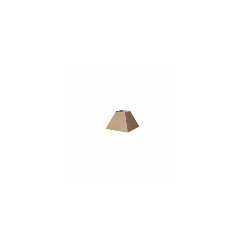 Image of Piramide Divos Paralume E27 Marrone 15dx8dx11h Saco-juta