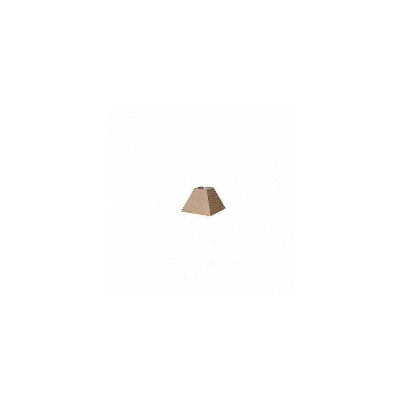 Image of Fabrilamp - Piramide Divos Plier Paralume Marrone 12dx7dx10h Saco-juta