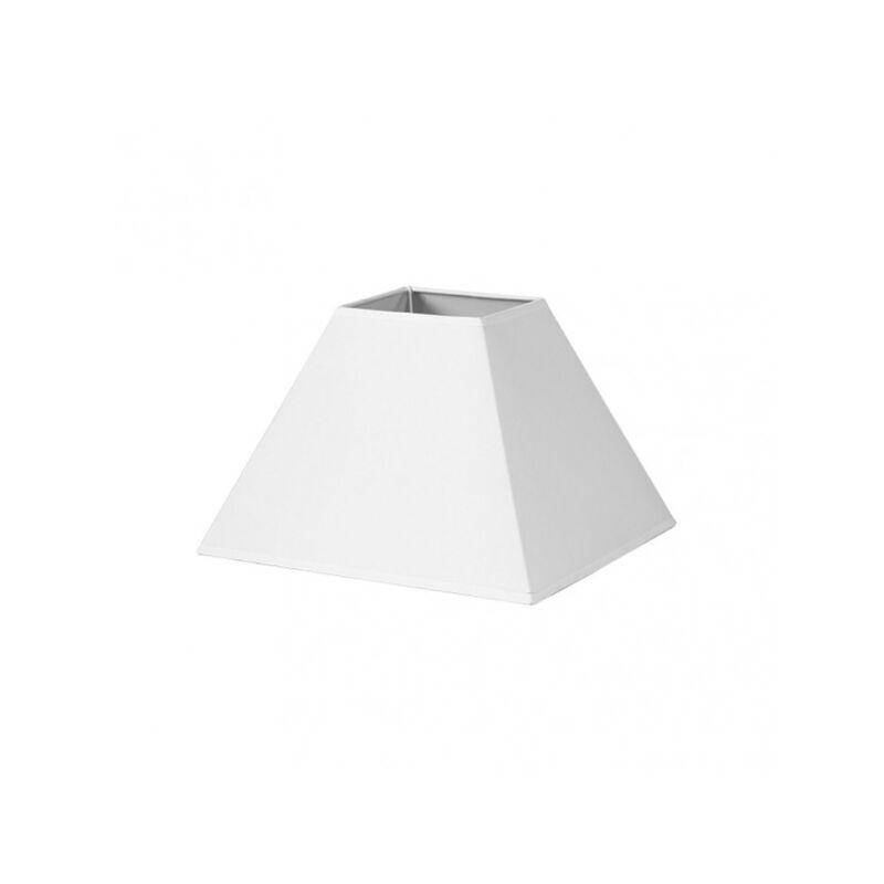 Senko - Abat-jour pyramide mezzo e27 white 40dx18dx28h tissu popeline