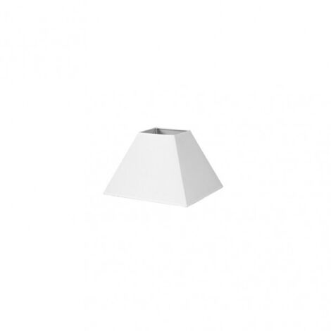 Piramide Mezzo Paralume E27 Bianco 20dx10dx15h Tessuto Popeline