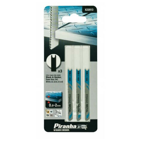 Piraña X22013 3 Cuchillas Metal Fresado T/Fine