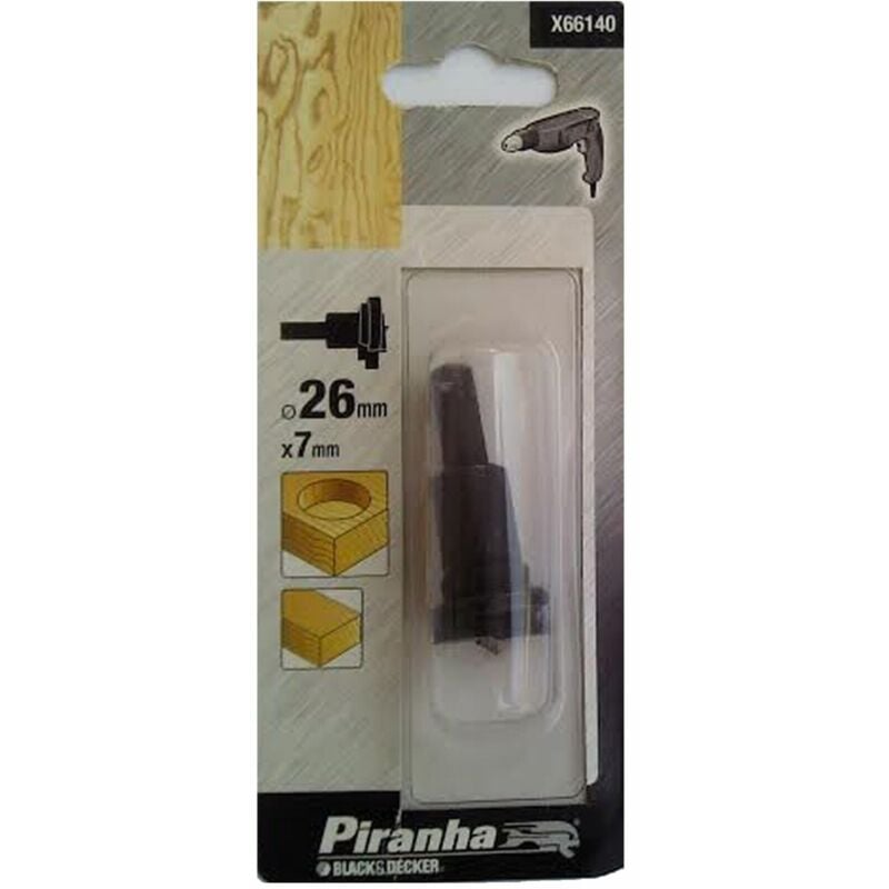 Black decker fresa per legno percerniere 26x7mm X66140 - Piranha