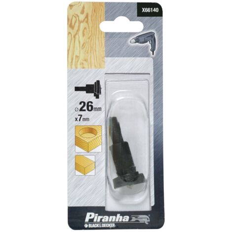 PIRANHA BLACK DECKER FRESA PER LEGNO PERCERNIERE 26x7mm X66140