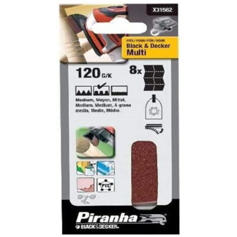 PIRANHA - DISCHI ABRASIVI IN VELCRO PERLEVIGATRICI GRANA 120