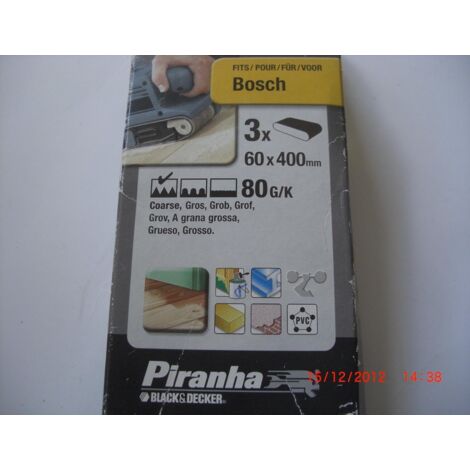 PIRANHA - NASTRO ABRASIVO 60X400MM GRANA40