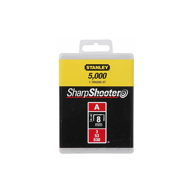 Stanley - 1-TRA205-5T Graffette Tipo a, 8 mm, Set