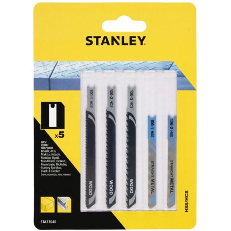 PIRANHA STANLEY STA27040 (X27040) 5 LAME LEGNO METALLO ATT.AD U