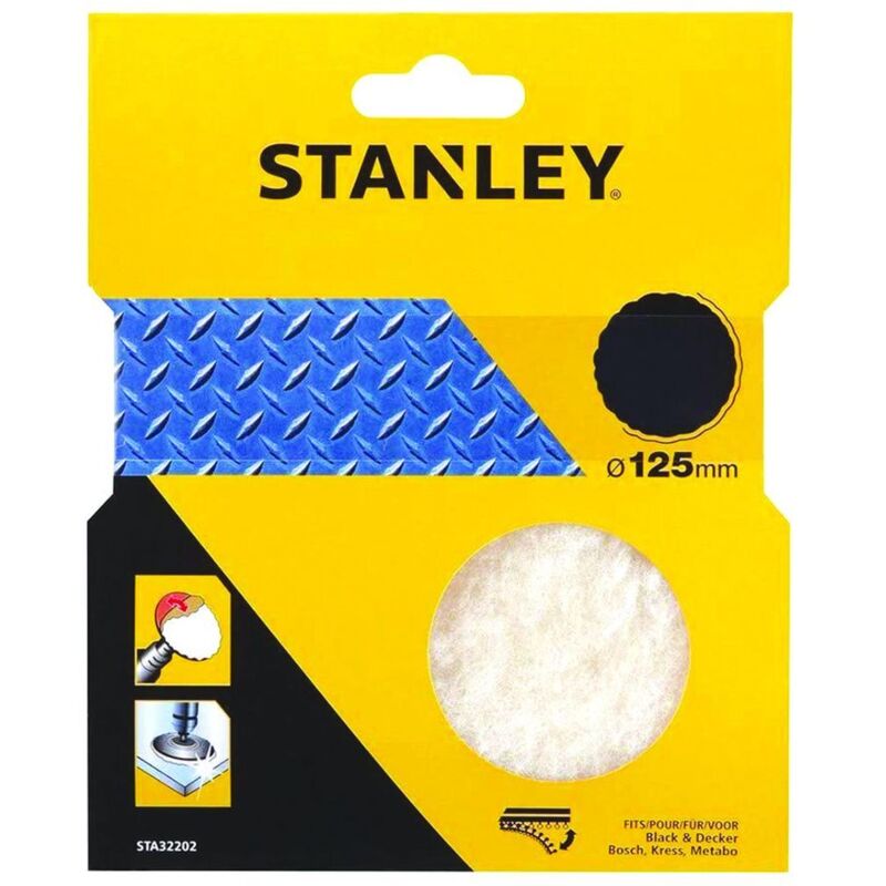 Cuffia in lana d'agnello con velcro per levigatrice rotorbitale - ø mm.125 (sta32202)