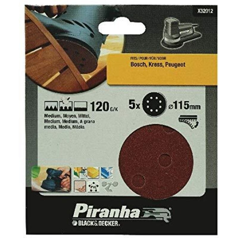Set 5 dischi abrasivi MM.115 GRANA120