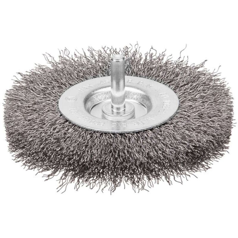 Spazzola circolare con gambo ø mm 100 - spessore fili 17 mm Stanley