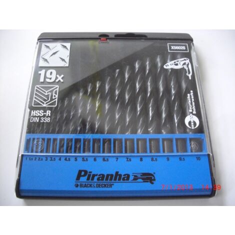 PIRANHA - X56025 CASSETTA 19 PUNTE HSS BLACK&DECKER