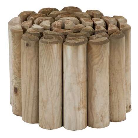 Pircher Bordura in Legno - Naturale - 250x6x30 cm