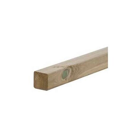 Pircher Palo Quadrato in Pino Impregnato - Naturale - 90x90x2400 mm