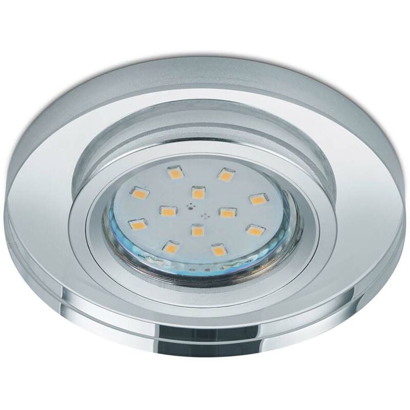 Frankystar - Pirin Spot Encastrable en Cristal Rond Effet Miroir d. 9cm