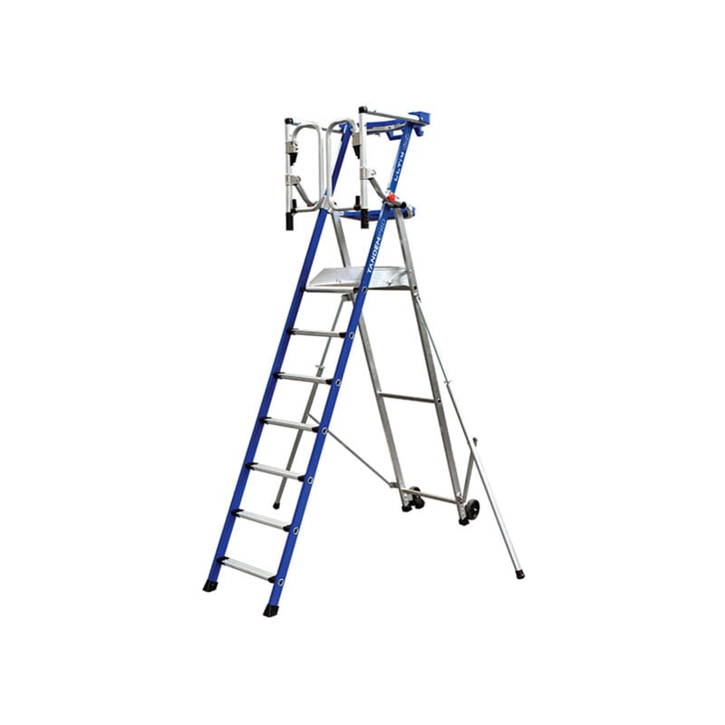 Matisère - pirl Alu 7 marches - Hauteur max. de travail 3.70m - PIRLF7-U/ALU