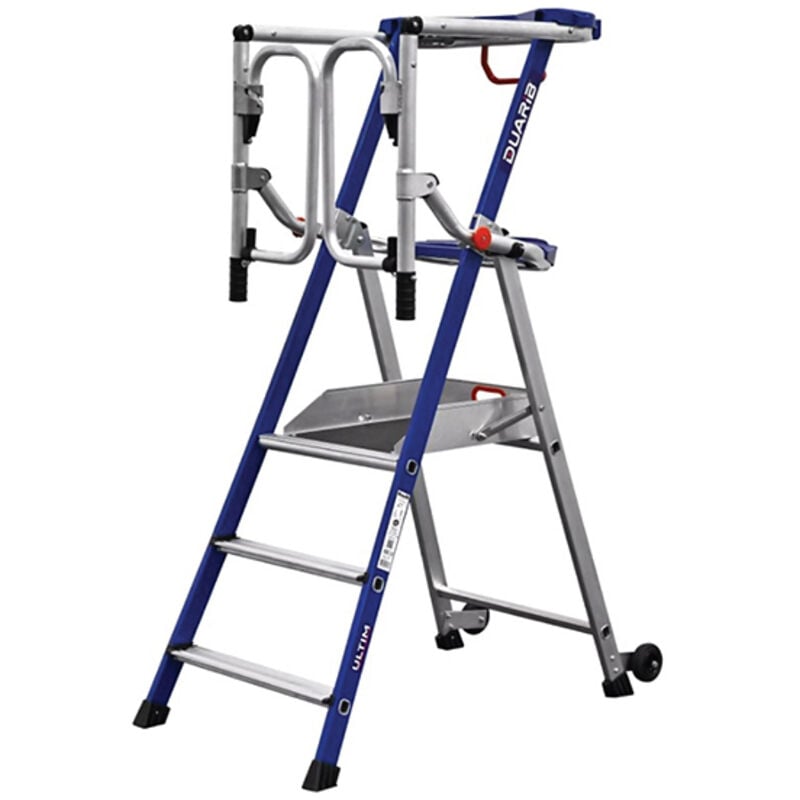 Matisère - pirl Alu 3 marches - Hauteur max. de travail 2.70m - PIRLF3-U/ALU