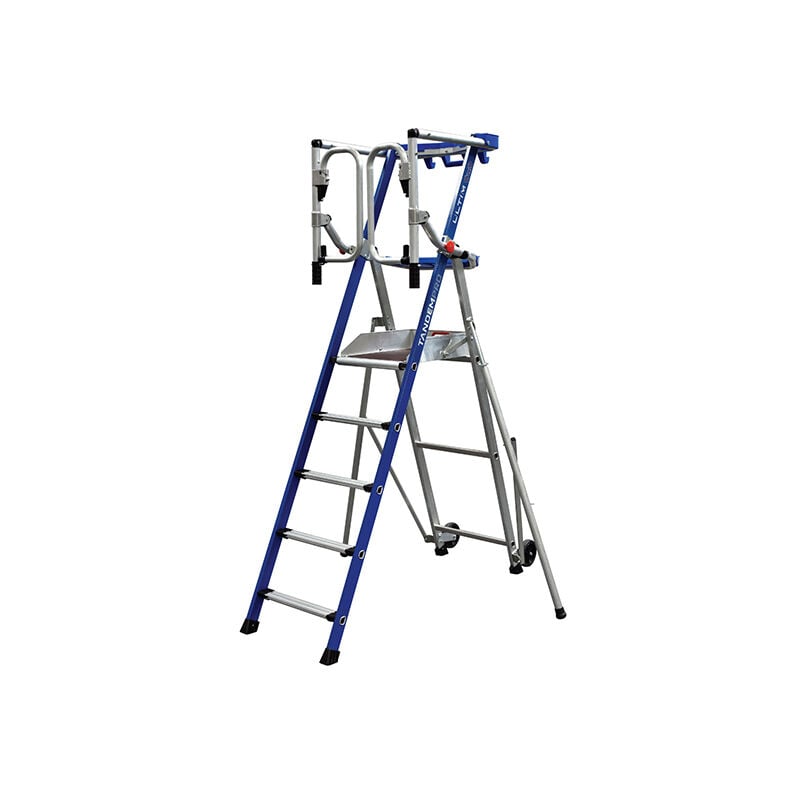 Matisère - pirl Alu 5 marches - Hauteur max. de travail 3.20m - PIRLF5-U/ALU