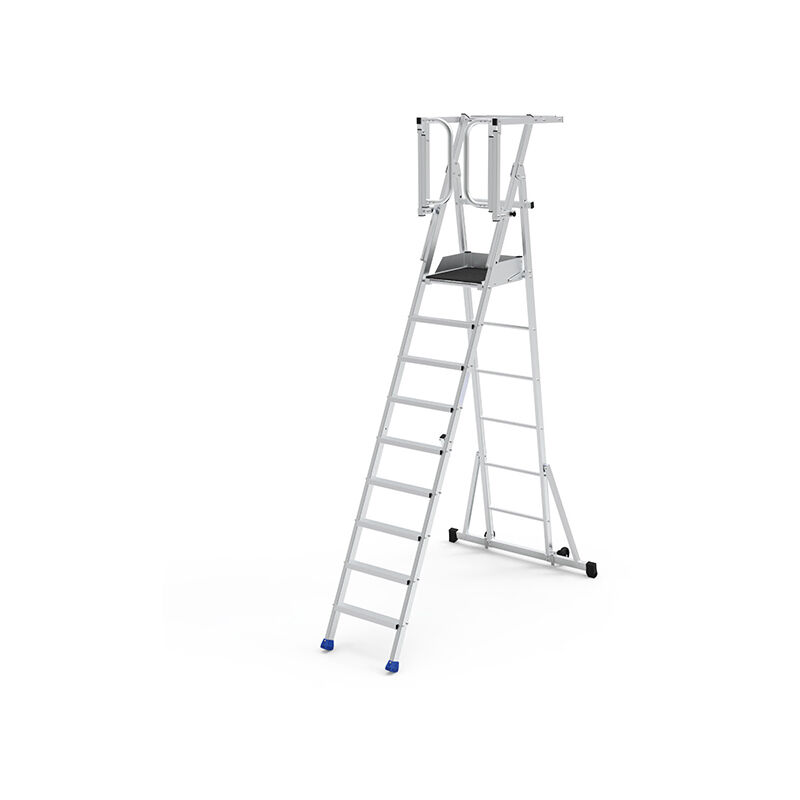 Pirl pliant 9 marches avec portillon - Hauteur max. travail 4.25m - PIRL9RM-PS