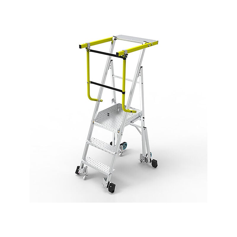 Matisère - pirl Pliant 3 marches - Hauteur de travail maximale de 1.85 - 2.55m - PICKLY/3