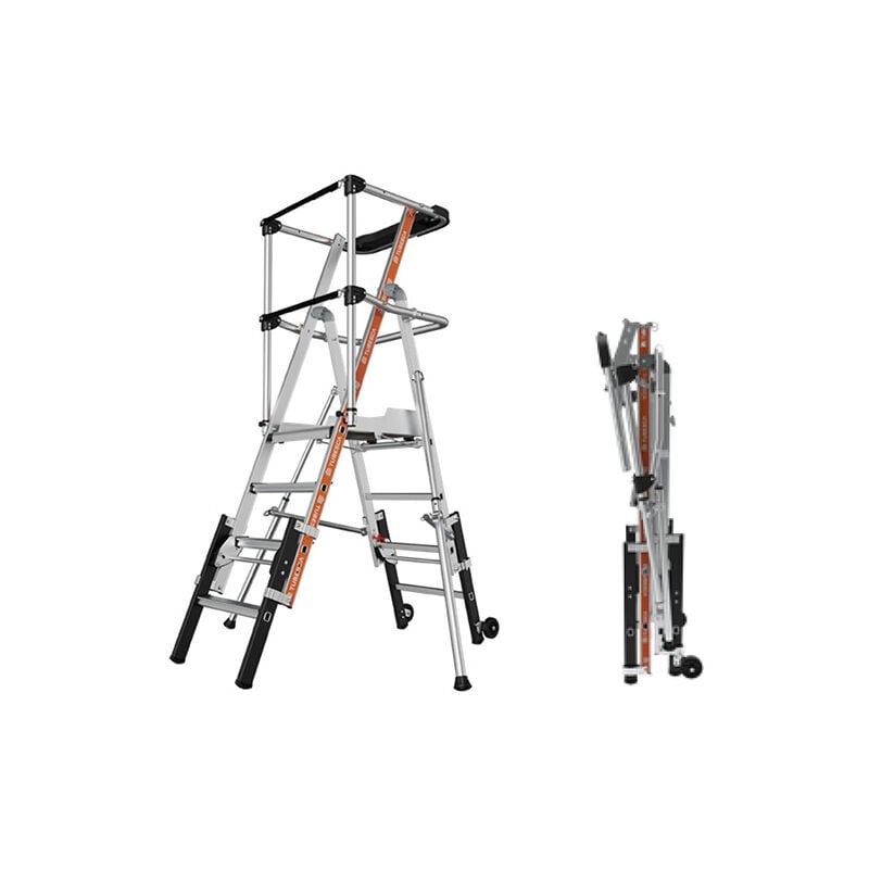 Pirl télescopique 3 à 4 marches - Hauteur max. de travail 2.95m - 2274920