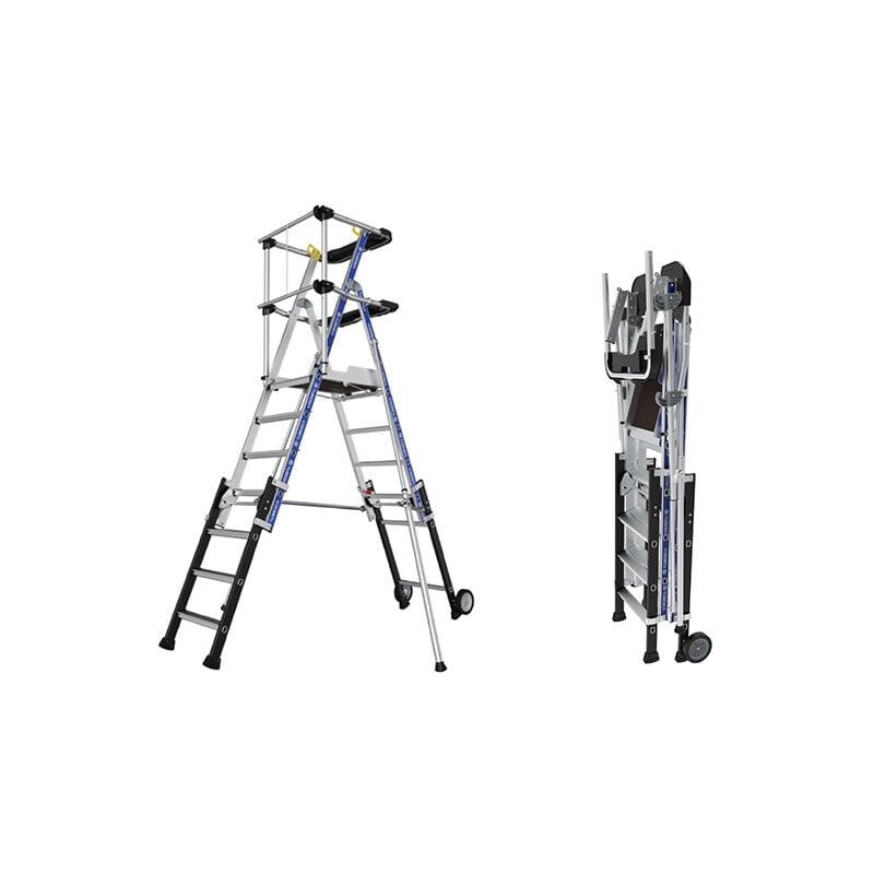 Pirl télescopique de 5 à 7 marches - Hauteur max. de travail 3.61m - 2272920