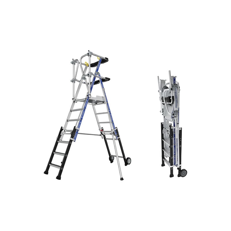 Pirl télescopique de 5 à 7 marches - Hauteur max. de travail 3.61m - 2272921