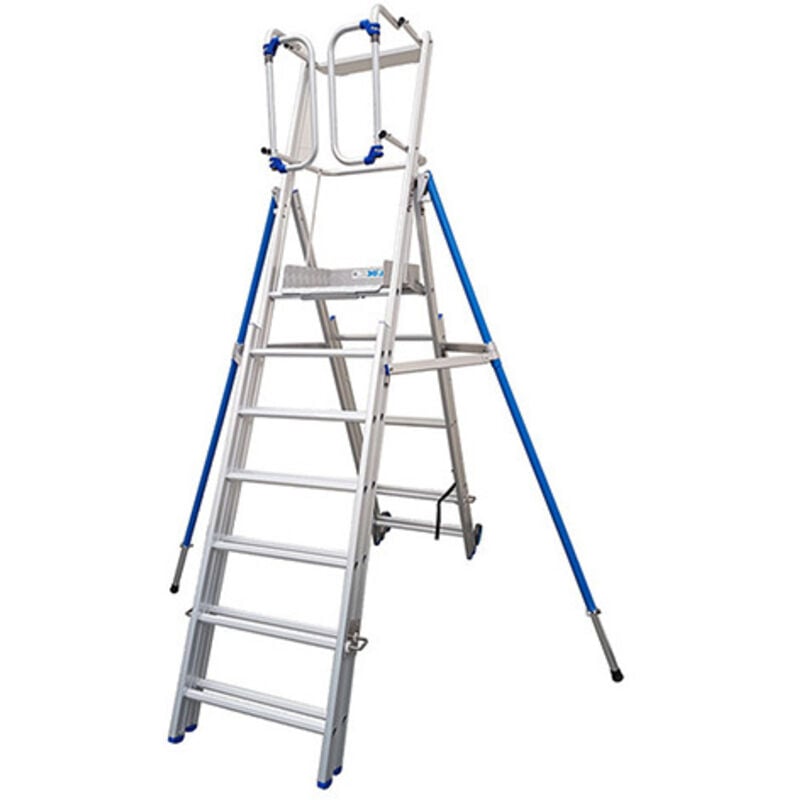 PIR télescopique 7 à 10 marches - Hauteur max. de travail 4.50m - PIR0710