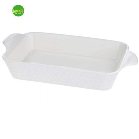 Pirofila rettangolare luxor Di.Mo 39x21x6,5cm bianco