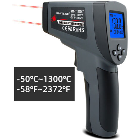 Pirometro senza contatto termometro a infrarossi termocamera termometro Laser termometro digitale termometro pistola pirometro,Federazione russa,black 1300 degrees
