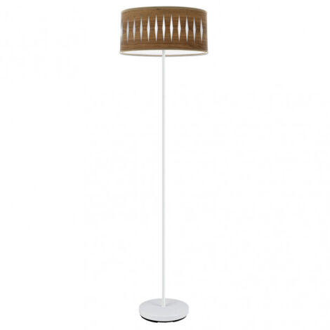 Piron 1xe27 Weiß/Dunkelholz 165x40x40 Cm Brand FABRILAMP