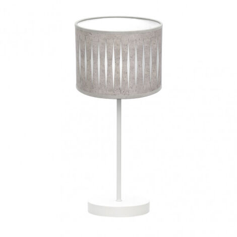Piron Tischlampe 1xe14 Weiß/Zement Grau 42x17x17 Cm brand FABRILAMP